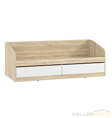 НМ 041.50-01 Кровать ("Фанк", Белый (КМ), Дуб Сонома)